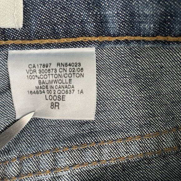 Gap Loose Fit Straight Leg Women's Jeans Blue Faded Denim Size 8 Regular NEW - Picture 8 of 12